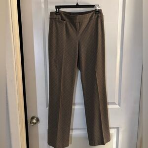 Kenneth Cole Brown Plaid Trousers Pants Sz 6